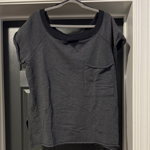 FP Movement by Free People Charcoal Short Sleeve Tee - Picture 1 of 4